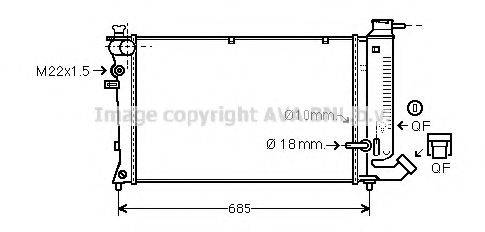 AVA QUALITY COOLING CN2111 Радіатор, охолодження двигуна