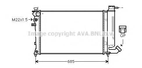 AVA QUALITY COOLING CN2135 Радіатор, охолодження двигуна