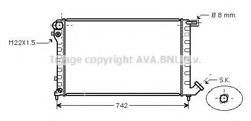 AVA QUALITY COOLING CN2147 Радіатор, охолодження двигуна