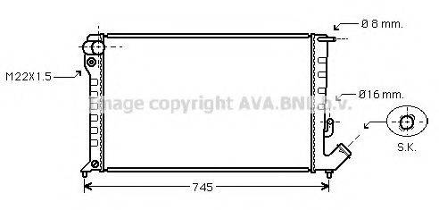 AVA QUALITY COOLING CN2152 Радіатор, охолодження двигуна