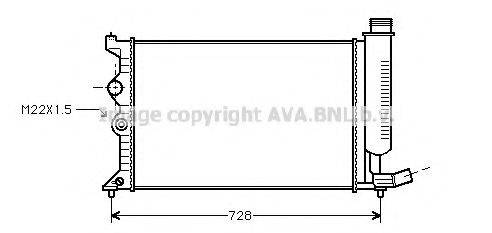 AVA QUALITY COOLING CN2181 Радіатор, охолодження двигуна