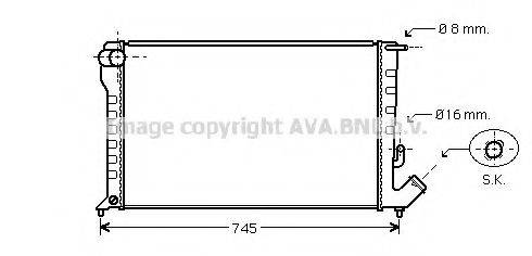 AVA QUALITY COOLING CN2194 Радіатор, охолодження двигуна