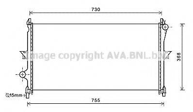 AVA QUALITY COOLING CN2278 Радіатор, охолодження двигуна