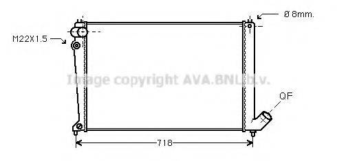 AVA QUALITY COOLING CNA2106 Радіатор, охолодження двигуна