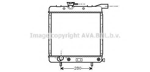 AVA QUALITY COOLING CR2009 Радіатор, охолодження двигуна