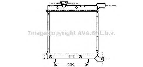 AVA QUALITY COOLING CR2067 Радіатор, охолодження двигуна