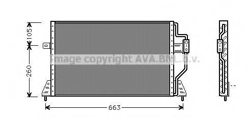 AVA QUALITY COOLING CR5024 Конденсатор, кондиціонер