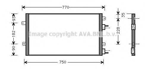 AVA QUALITY COOLING CR5051 Конденсатор, кондиціонер