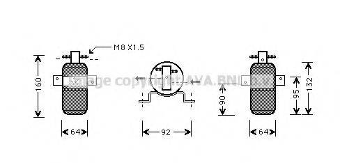 AVA QUALITY COOLING CRD058 Осушувач, кондиціонер