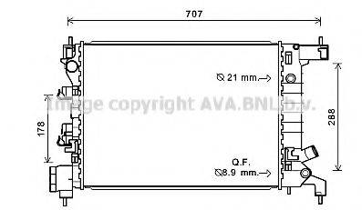 AVA QUALITY COOLING CT2047 Радіатор, охолодження двигуна