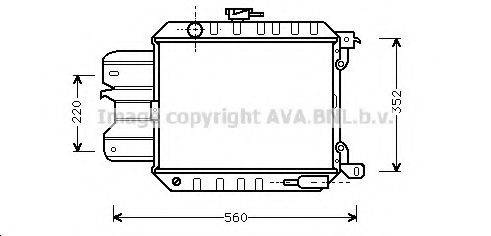 AVA QUALITY COOLING DN2013 Радіатор, охолодження двигуна