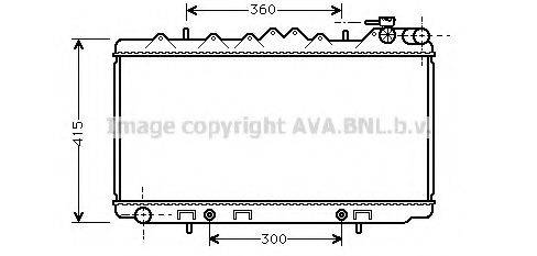 AVA QUALITY COOLING DN2093 Радіатор, охолодження двигуна