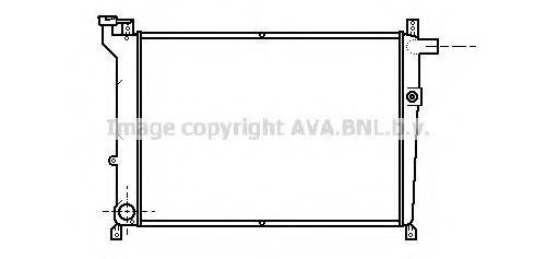 AVA QUALITY COOLING DN2098 Радіатор, охолодження двигуна