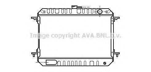 AVA QUALITY COOLING DN2134 Радіатор, охолодження двигуна