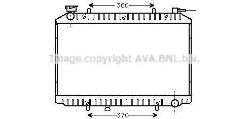 AVA QUALITY COOLING DN2155 Радіатор, охолодження двигуна