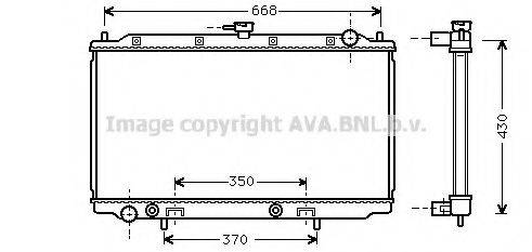 AVA QUALITY COOLING DN2196 Радіатор, охолодження двигуна