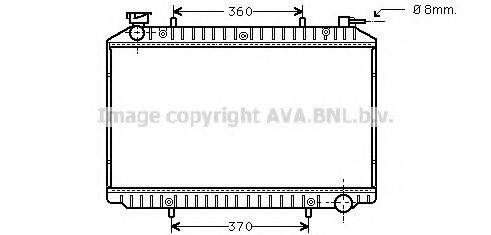 AVA QUALITY COOLING DN2206 Радіатор, охолодження двигуна