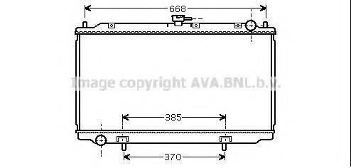 AVA QUALITY COOLING DN2216 Радіатор, охолодження двигуна