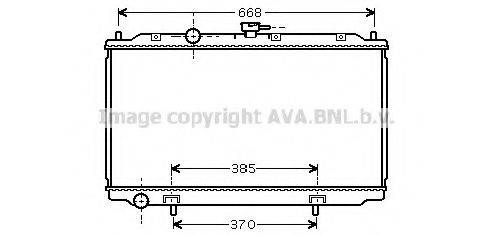 AVA QUALITY COOLING DN2217 Радіатор, охолодження двигуна