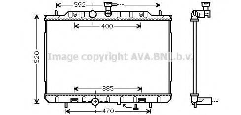 AVA QUALITY COOLING DN2292 Радіатор, охолодження двигуна