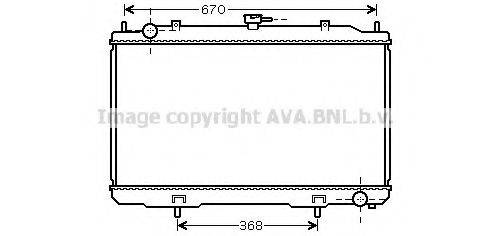 AVA QUALITY COOLING DN2324 Радіатор, охолодження двигуна