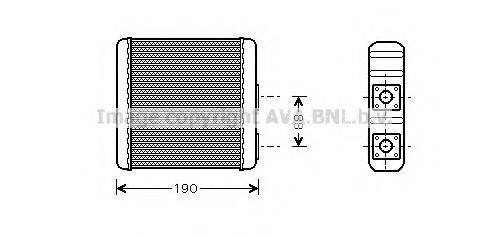 AVA QUALITY COOLING DN6139 Теплообмінник, опалення салону