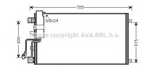 AVA QUALITY COOLING DNA5283D Конденсатор, кондиціонер