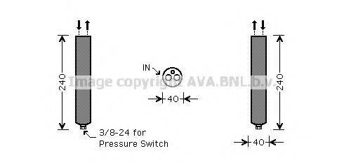 AVA QUALITY COOLING DND267 Осушувач, кондиціонер