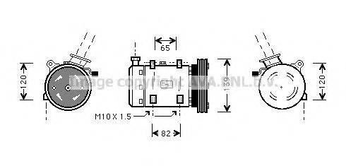 AVA QUALITY COOLING DNK190 Компресор, кондиціонер