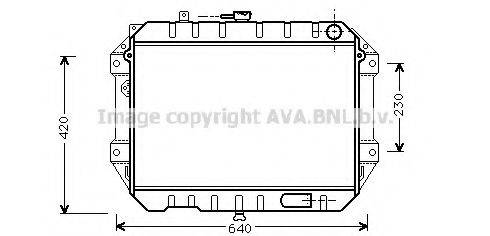 AVA QUALITY COOLING DU2042 Радіатор, охолодження двигуна