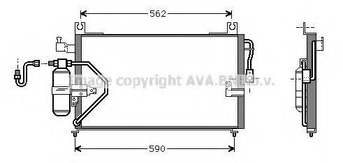 AVA QUALITY COOLING DU5037 Конденсатор, кондиціонер