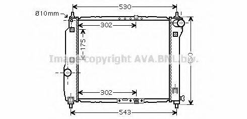 AVA QUALITY COOLING DW2066 Радіатор, охолодження двигуна