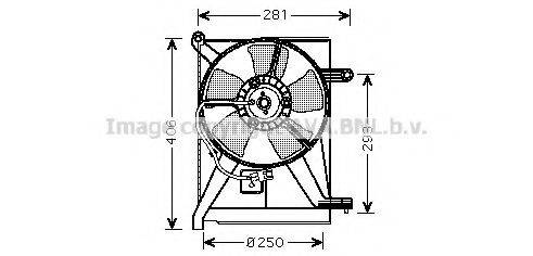 AVA QUALITY COOLING DW7510 Вентилятор, охолодження двигуна