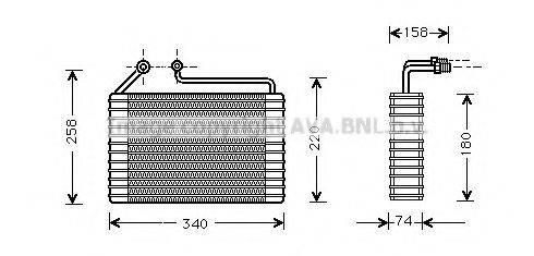 AVA QUALITY COOLING DWV034 Випарник, кондиціонер