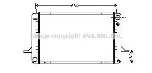 AVA QUALITY COOLING FD2074 Радіатор, охолодження двигуна