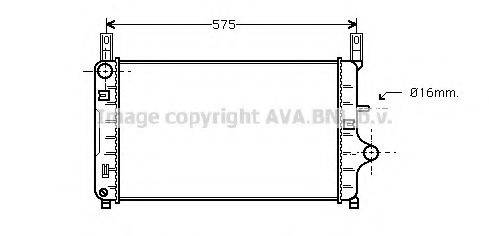 AVA QUALITY COOLING FD2127 Радіатор, охолодження двигуна