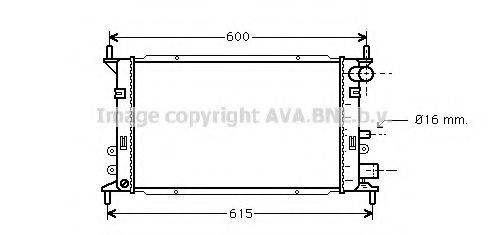 AVA QUALITY COOLING FD2148 Радіатор, охолодження двигуна