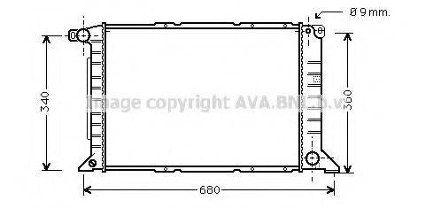 AVA QUALITY COOLING FD2261 Радіатор, охолодження двигуна