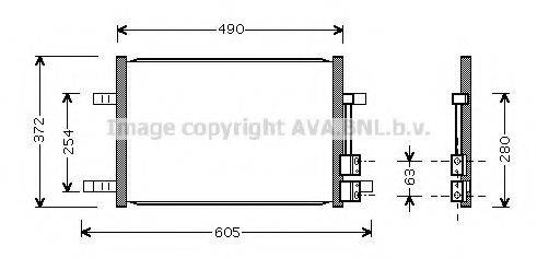 AVA QUALITY COOLING FD5327 Конденсатор, кондиціонер