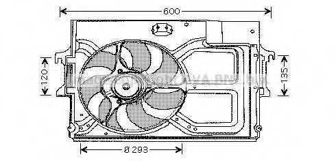 AVA QUALITY COOLING FD7519 Вентилятор, охолодження двигуна