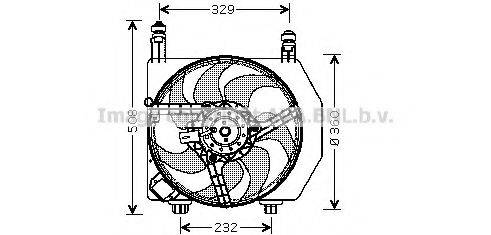 AVA QUALITY COOLING FD7525 Вентилятор, охолодження двигуна