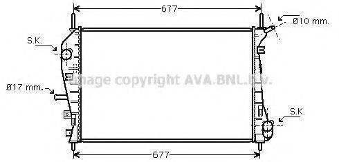 AVA QUALITY COOLING FDA2376 Радіатор, охолодження двигуна