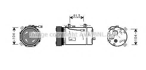 AVA QUALITY COOLING FDAK267 Компресор, кондиціонер