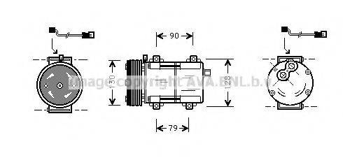 AVA QUALITY COOLING FDAK280 Компресор, кондиціонер