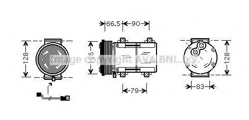 AVA QUALITY COOLING FDK276 Компресор, кондиціонер