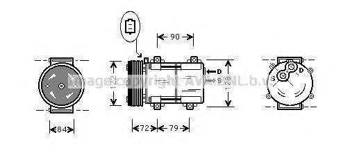 AVA QUALITY COOLING FDK351 Компресор, кондиціонер