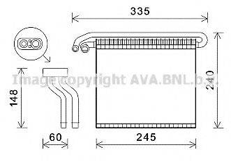 AVA QUALITY COOLING FDV457 Випарник, кондиціонер