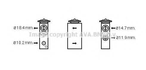 AVA QUALITY COOLING FT1378 Розширювальний клапан, кондиціонер