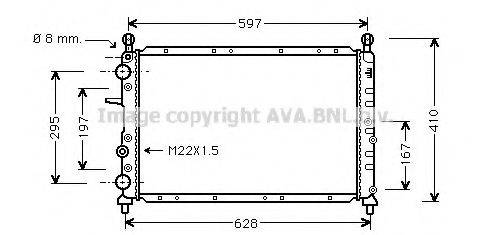 AVA QUALITY COOLING FT2096 Радіатор, охолодження двигуна