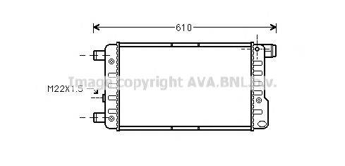 AVA QUALITY COOLING FT2115 Радіатор, охолодження двигуна